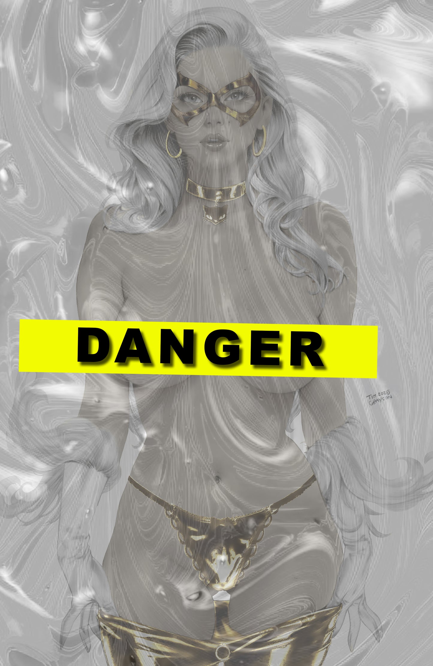 WAIFU CHRONICLES #1 - EROTICAT COSPLAY - HOLOFOIL/LAVA FOIL/LEATHER - by Tim Grayson - Preorder