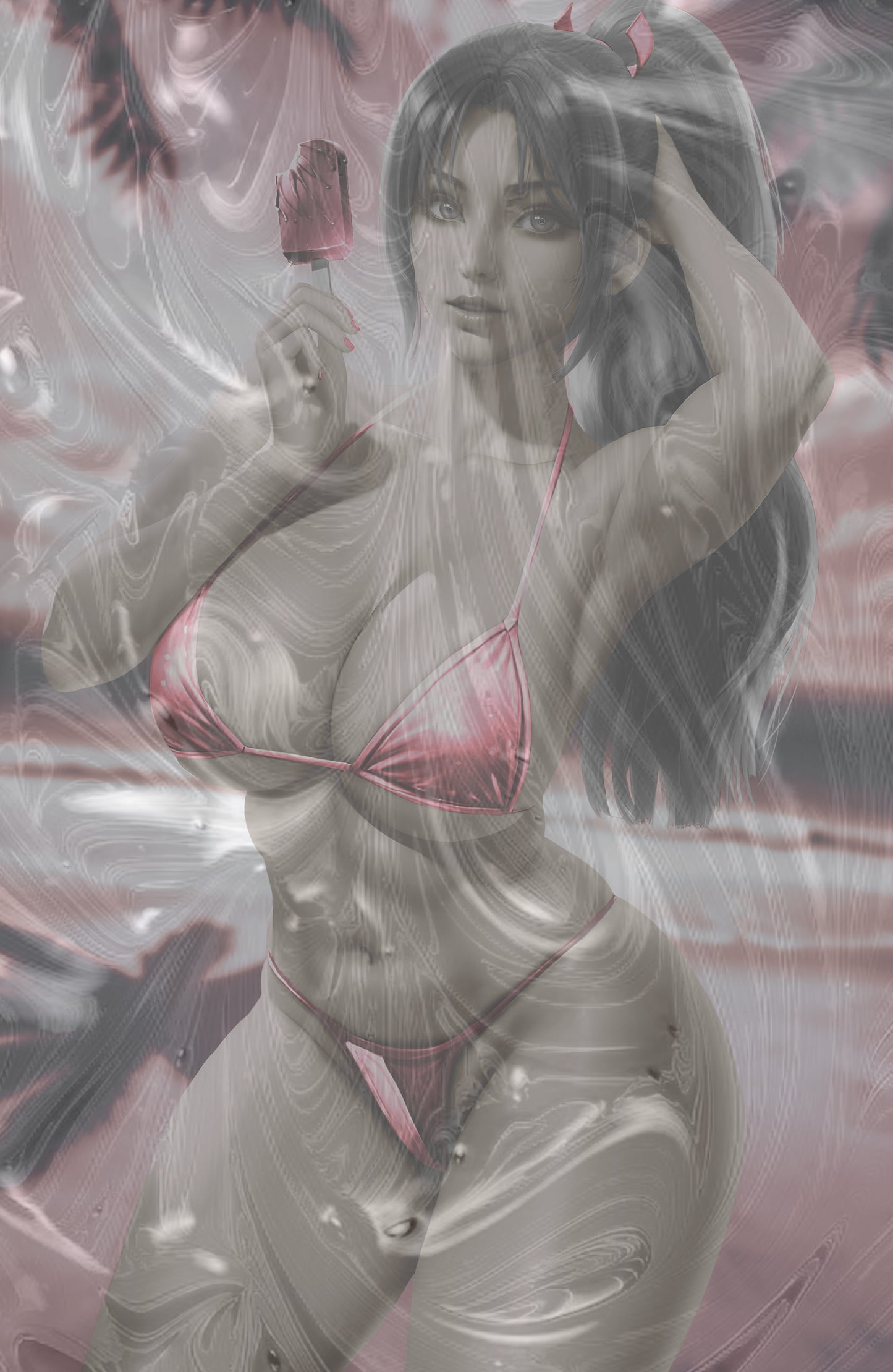 WAIFU CHRONICLES #1 - FAN SHINOBI COSPLAY - HOLOFOIL/LAVA FOIL/LEATHER - by Danejo - Preorder