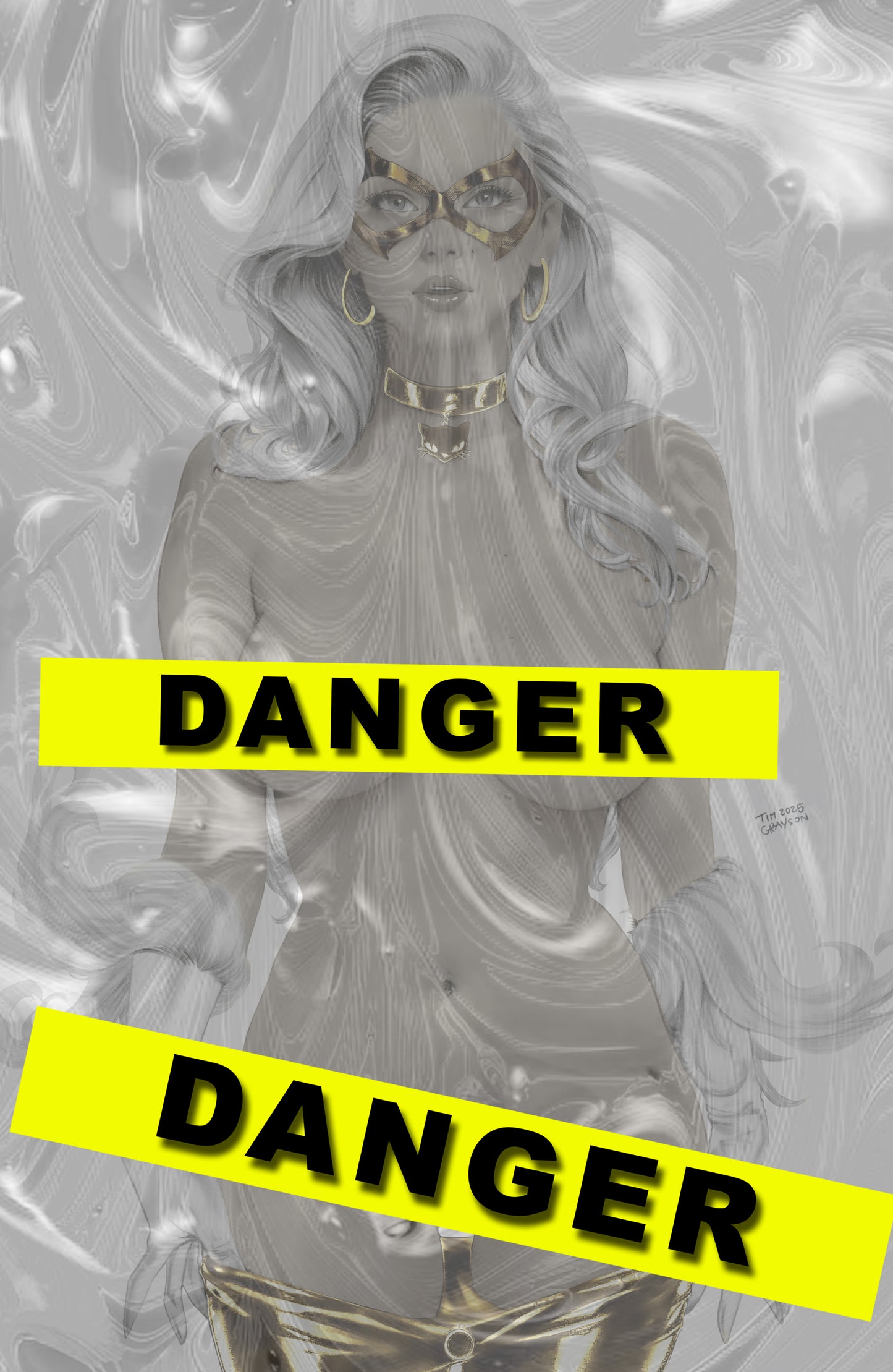 WAIFU CHRONICLES #1 - EROTICAT COSPLAY - HOLOFOIL/LAVA FOIL/LEATHER - by Tim Grayson - Preorder