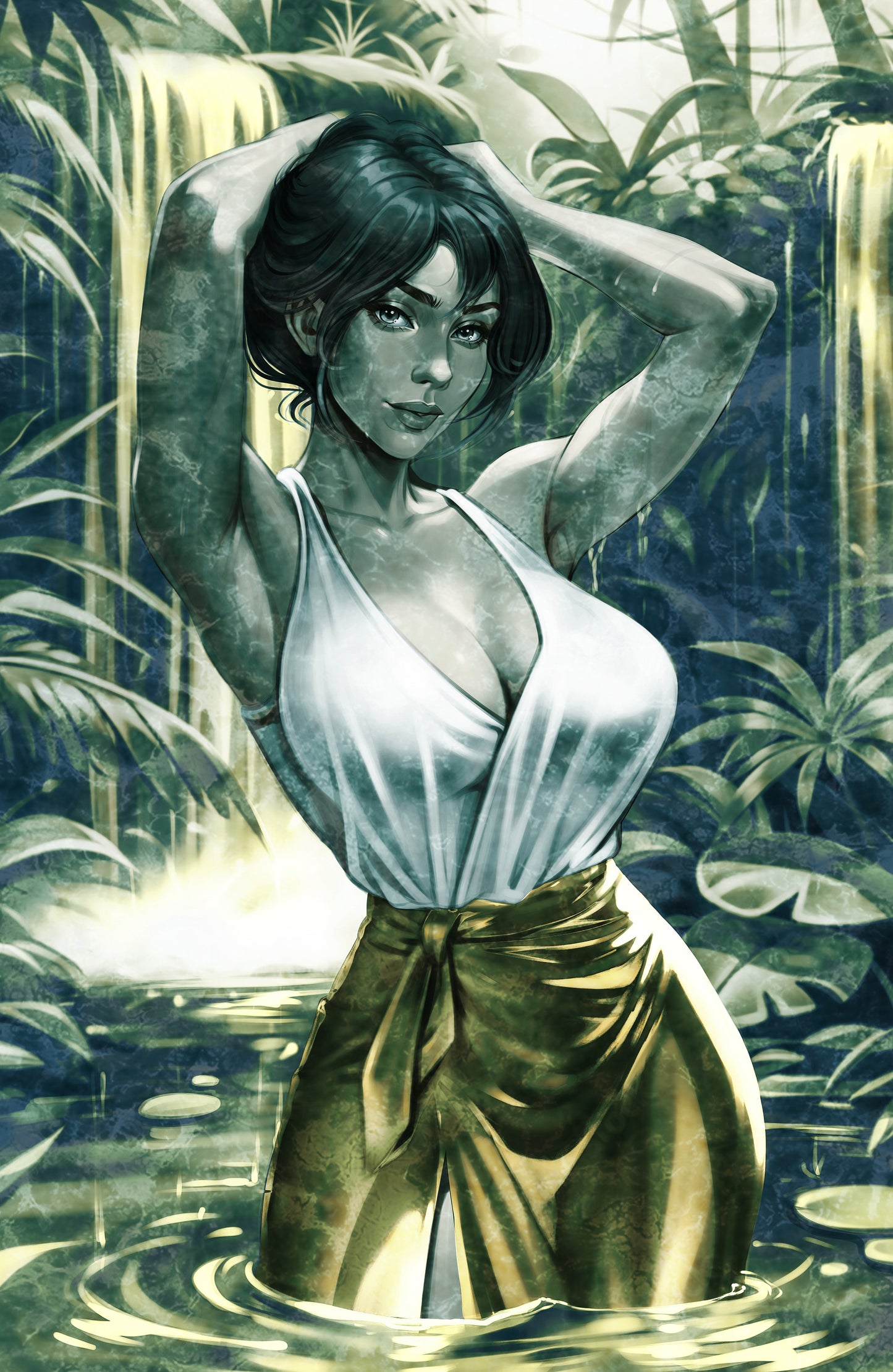 WAIFU CHRONICLES #1 - JUNGLE QUEEN COSPLAY - HOLOFOIL/LAVA FOIL/LEATHER - by Pilnikova