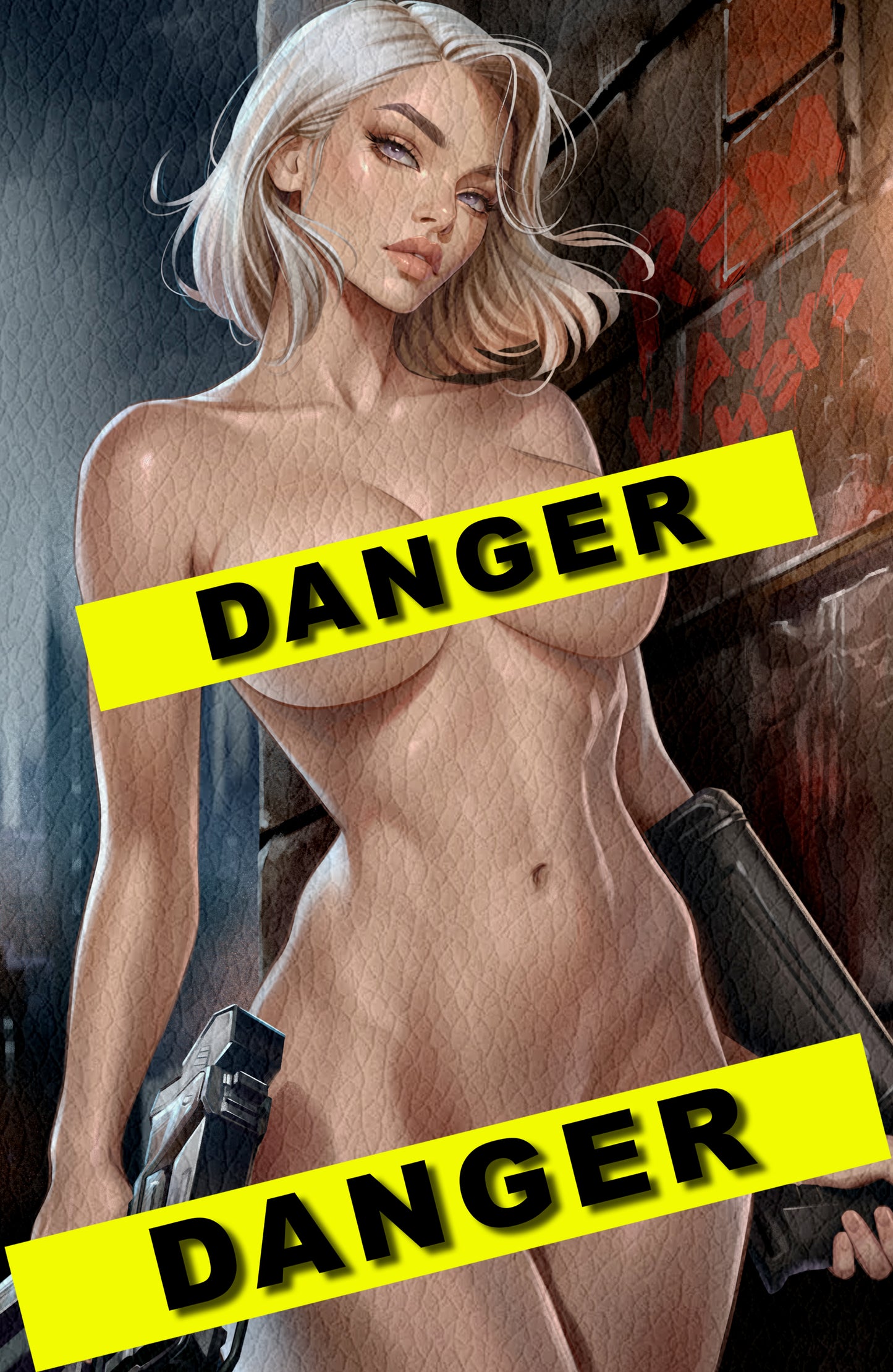 WAIFU CHRONICLES #1 - VIGILANTE REM COSPLAY - FOIL/LEATHER - by Katya Sinyukhina - PREORDER +(CRYSTAL CLEAR BOARD)