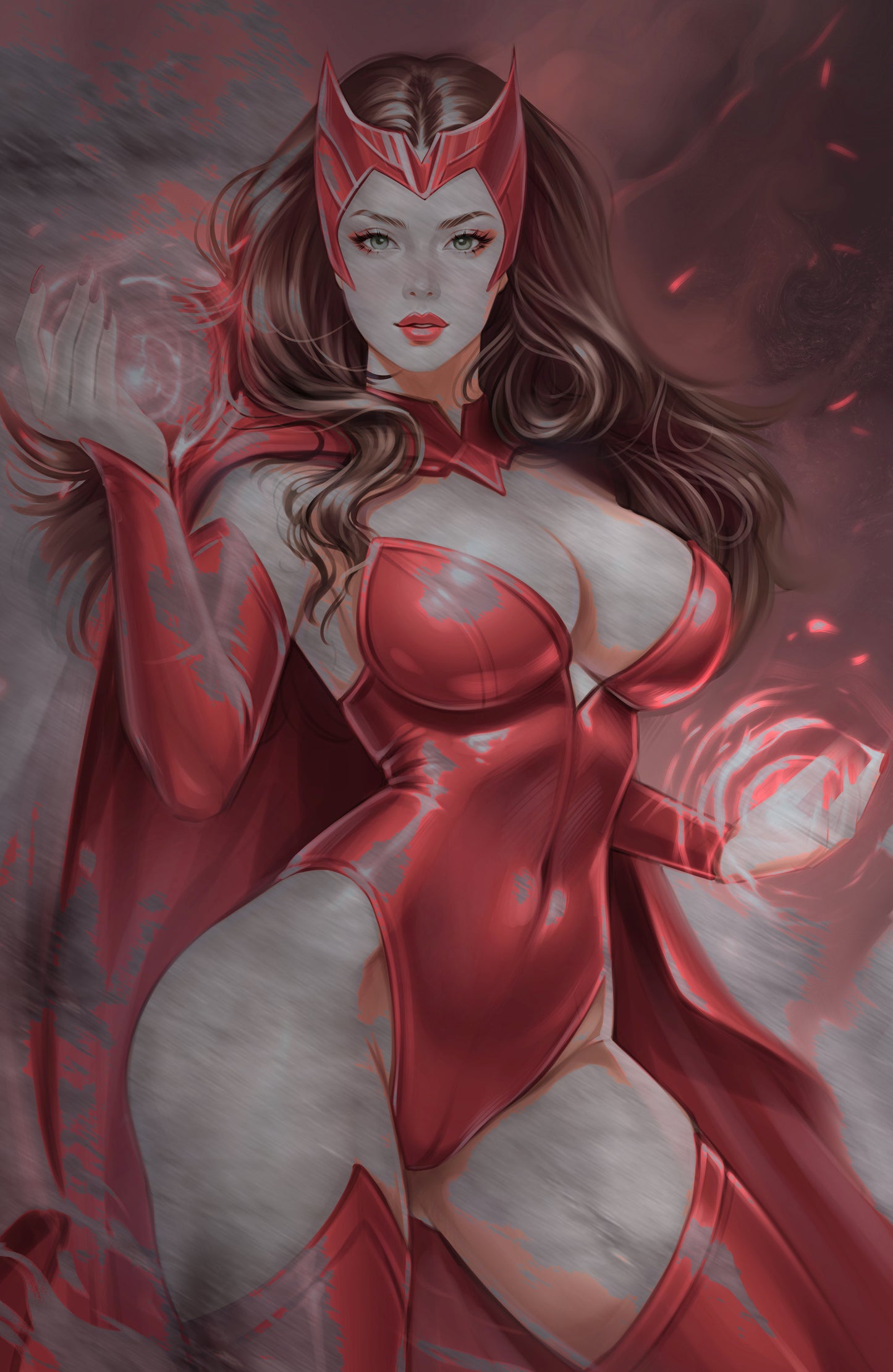 WAIFU CHRONICLES #1 - SPELLBOUND COSPLAY - UV FLAT METAL/ UV WOOD TREATMENT - by Pilnikova Art - Preorder