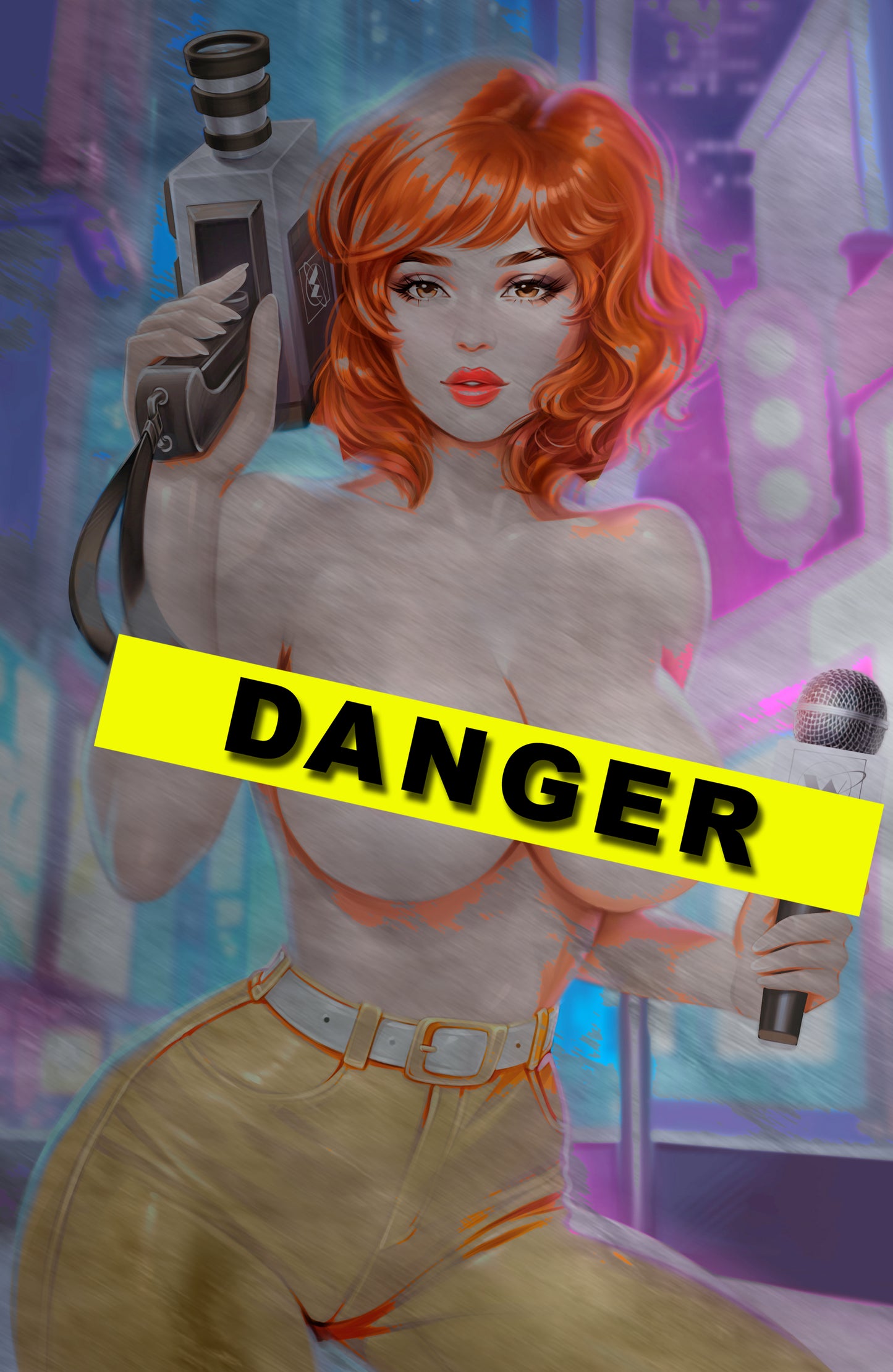 WAIFU CHRONICLES #1 - BREAKING NEWS COSPLAY - METAL - by Pilnikova Art - PREORDER +(CRYSTAL CLEAR BOARD)
