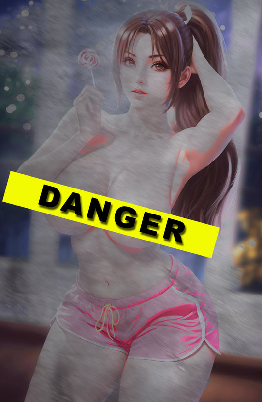 WAIFU CHRONICLES #1 - FAN SHINOBI COSPLAY - UV FLAT METAL/ UV WOOD TREATMENT - by Danejo - Preorder