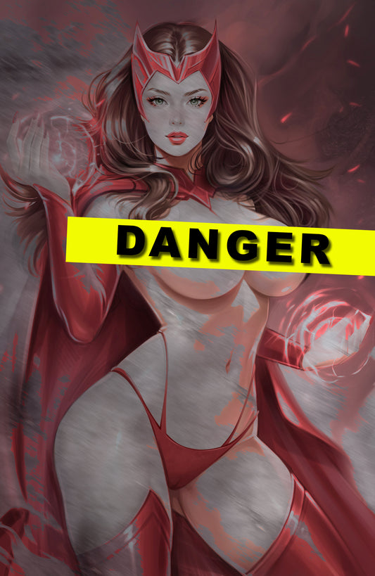 WAIFU CHRONICLES #1 - SPELLBOUND COSPLAY - UV FLAT METAL/ UV WOOD TREATMENT - by Pilnikova Art - Preorder