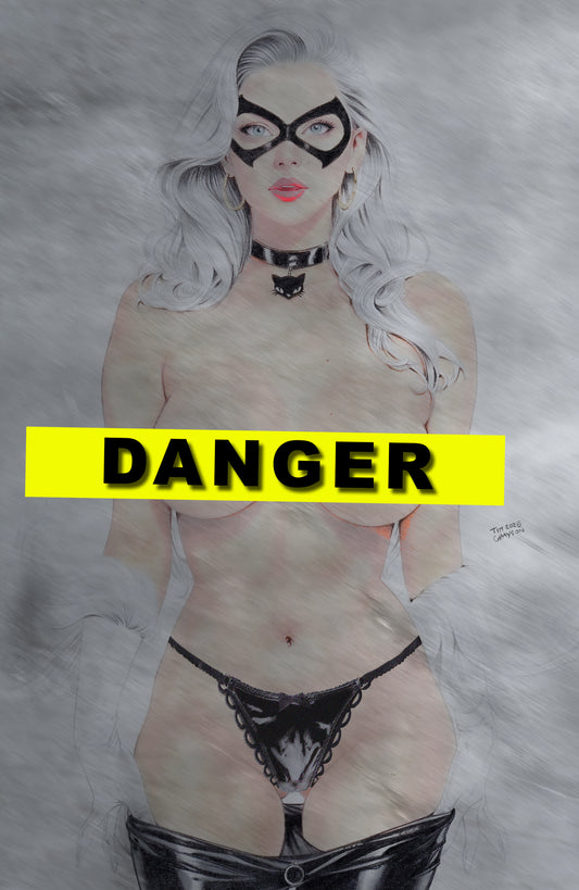 WAIFU CHRONICLES #1 - EROTICAT COSPLAY - UV FLAT METAL/ UV WOOD TREATMENT - by Tim Grayson - Preorder