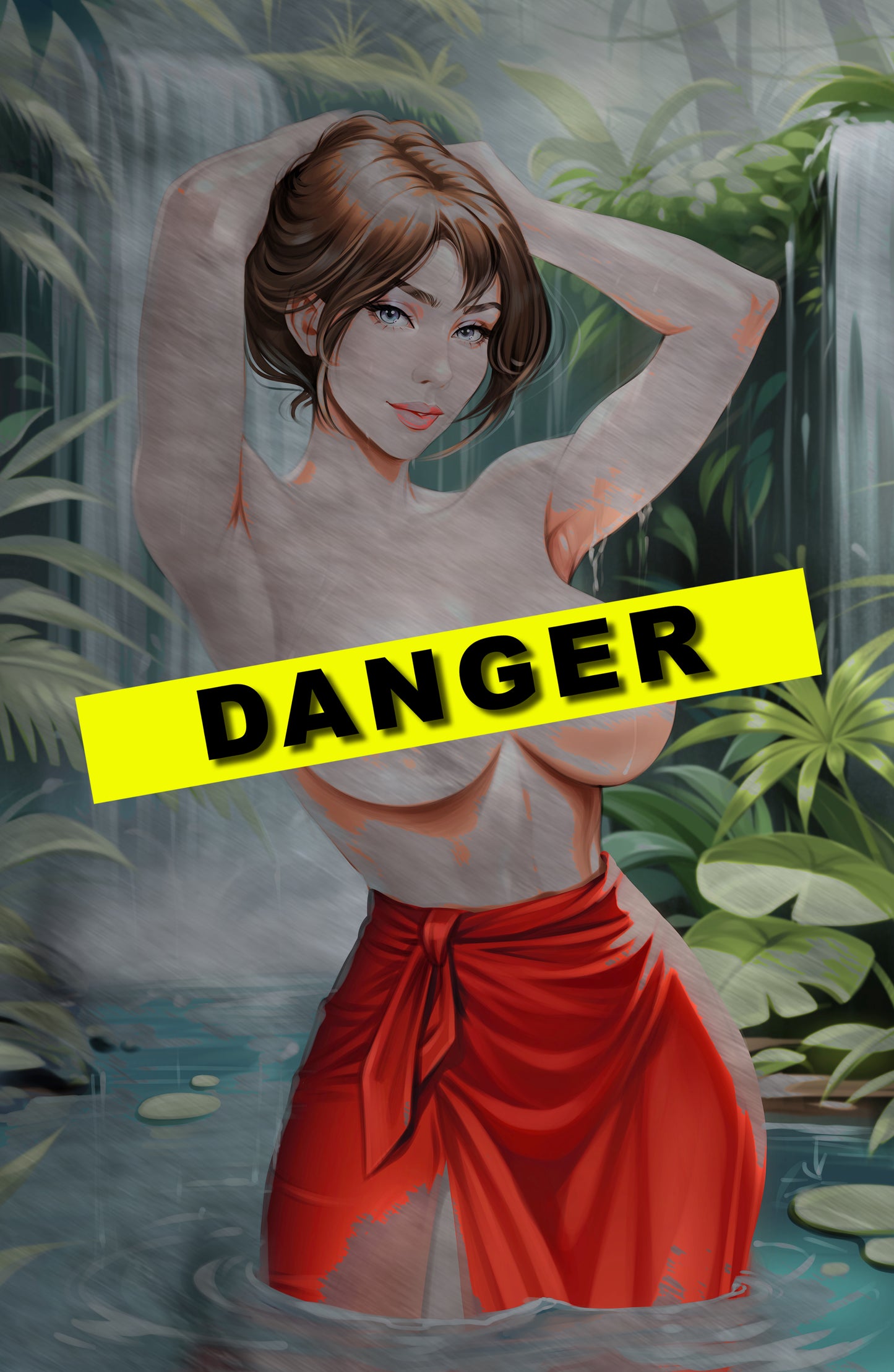 WAIFU CHRONICLES #1 - JUNGLE QUEEN COSPLAY - UV FLAT METAL/ UV WOOD TREATMENT - by Pilnikova - Preorder