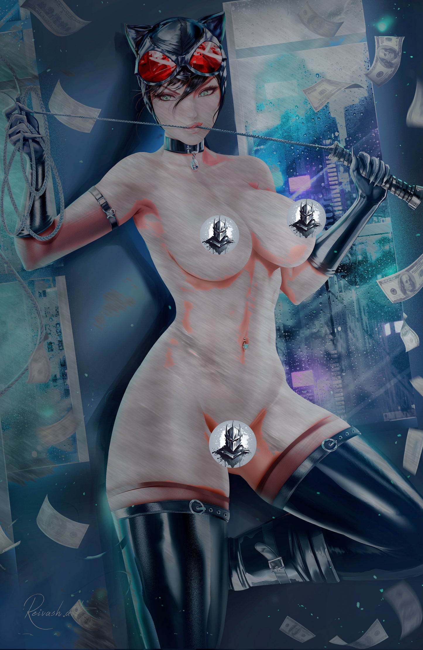 WAIFU CHRONICLES #1 - 9 LIVES ALEXANDRA COSPLAY - METAL - by Reivash