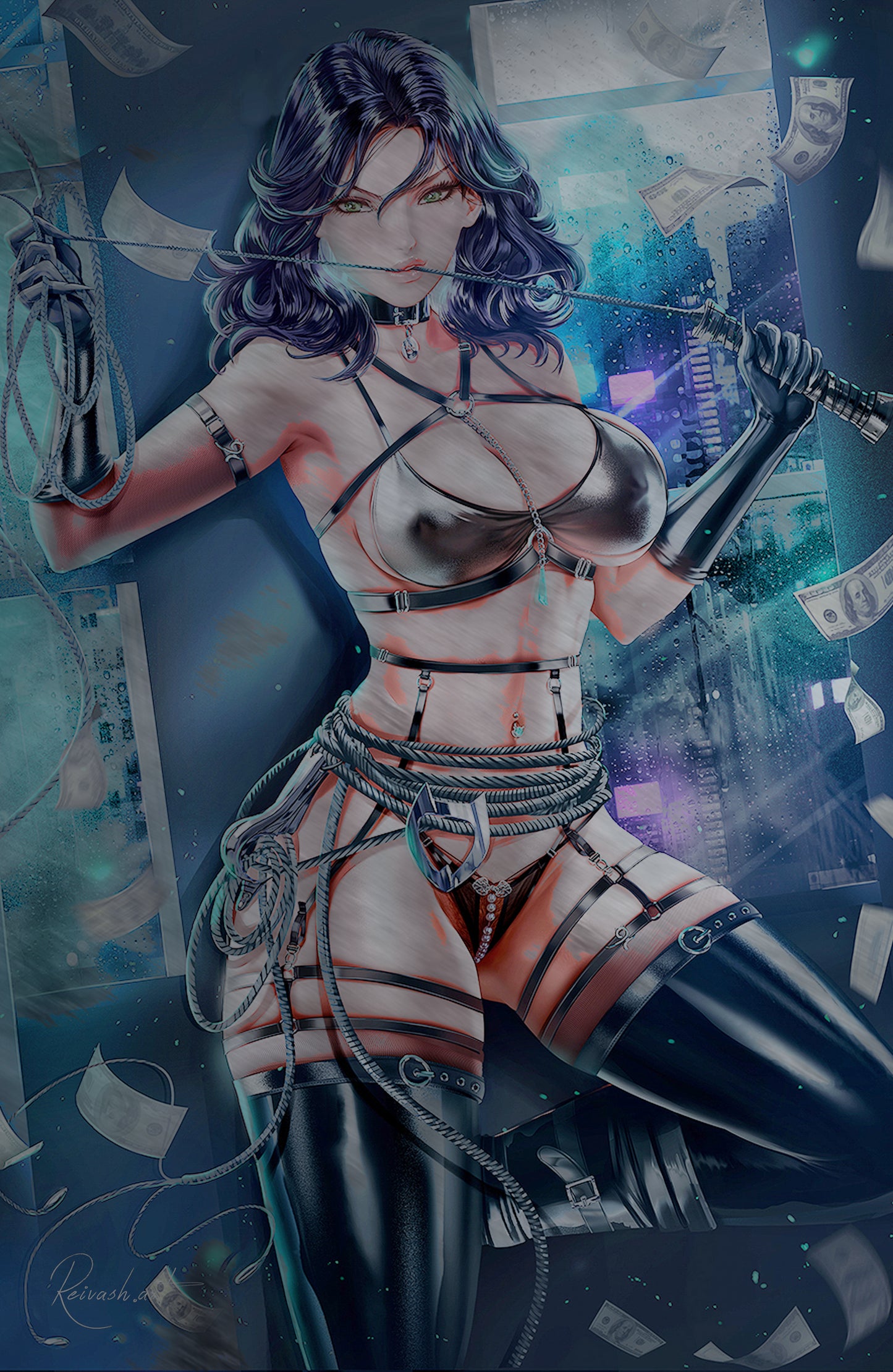 WAIFU CHRONICLES #1 - 9 LIVES ALEXANDRA COSPLAY - METAL - by Reivash