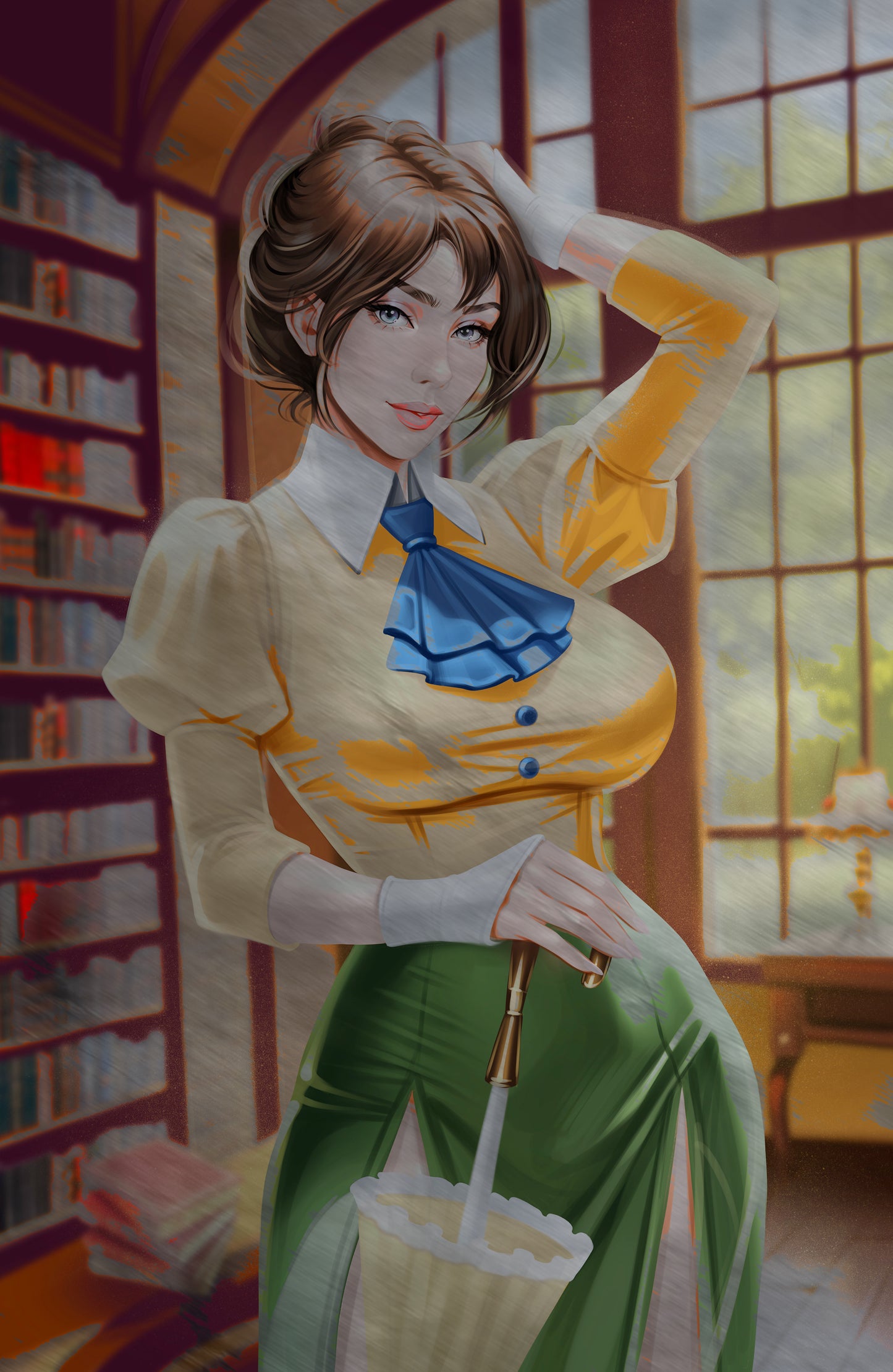 WAIFU CHRONICLES #1 - JUNGLE QUEEN COSPLAY - UV FLAT METAL/ UV WOOD TREATMENT - by Pilnikova - Preorder