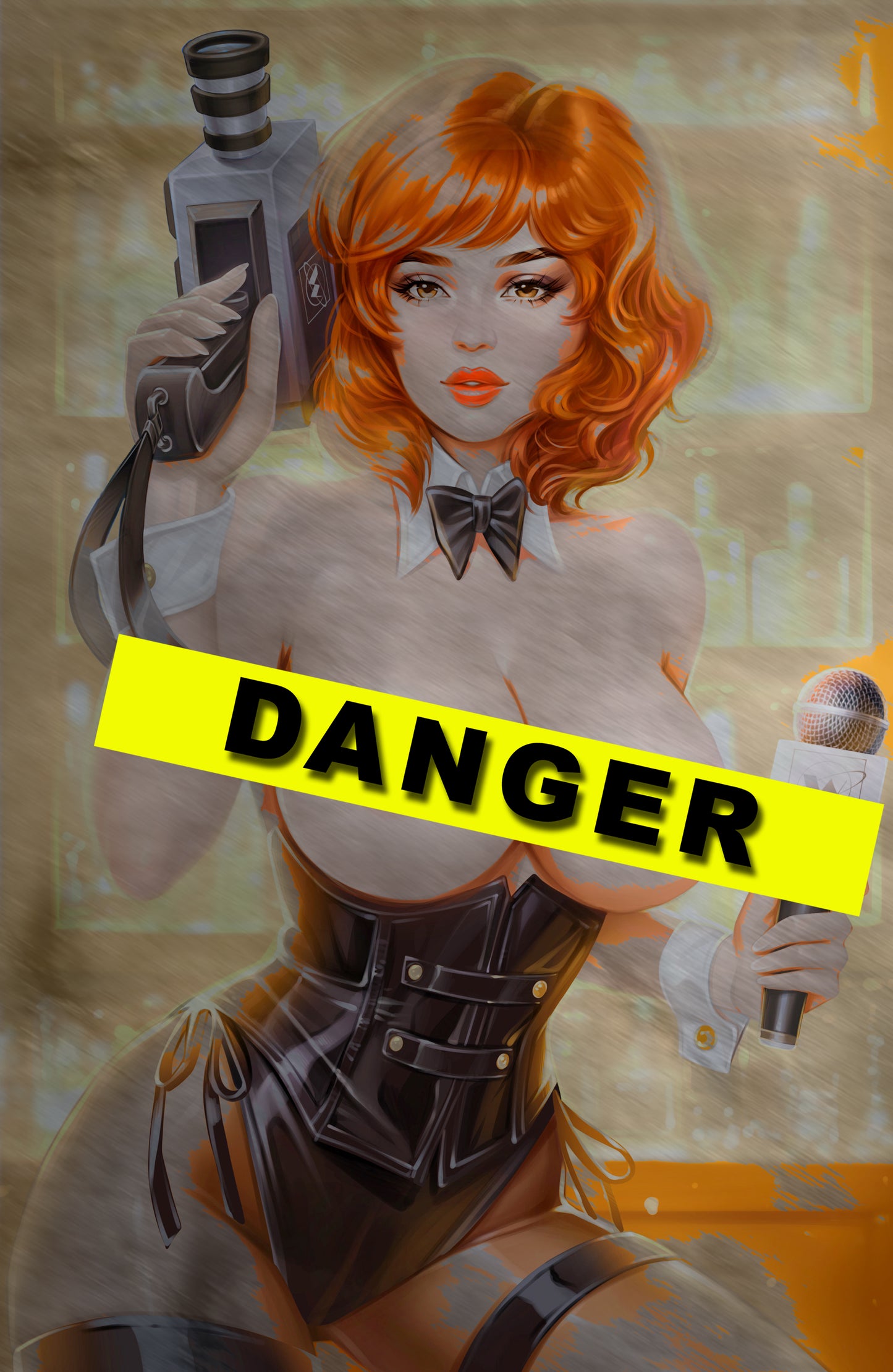 WAIFU CHRONICLES #1 - BREAKING NEWS COSPLAY - METAL - by Pilnikova Art - PREORDER +(CRYSTAL CLEAR BOARD)
