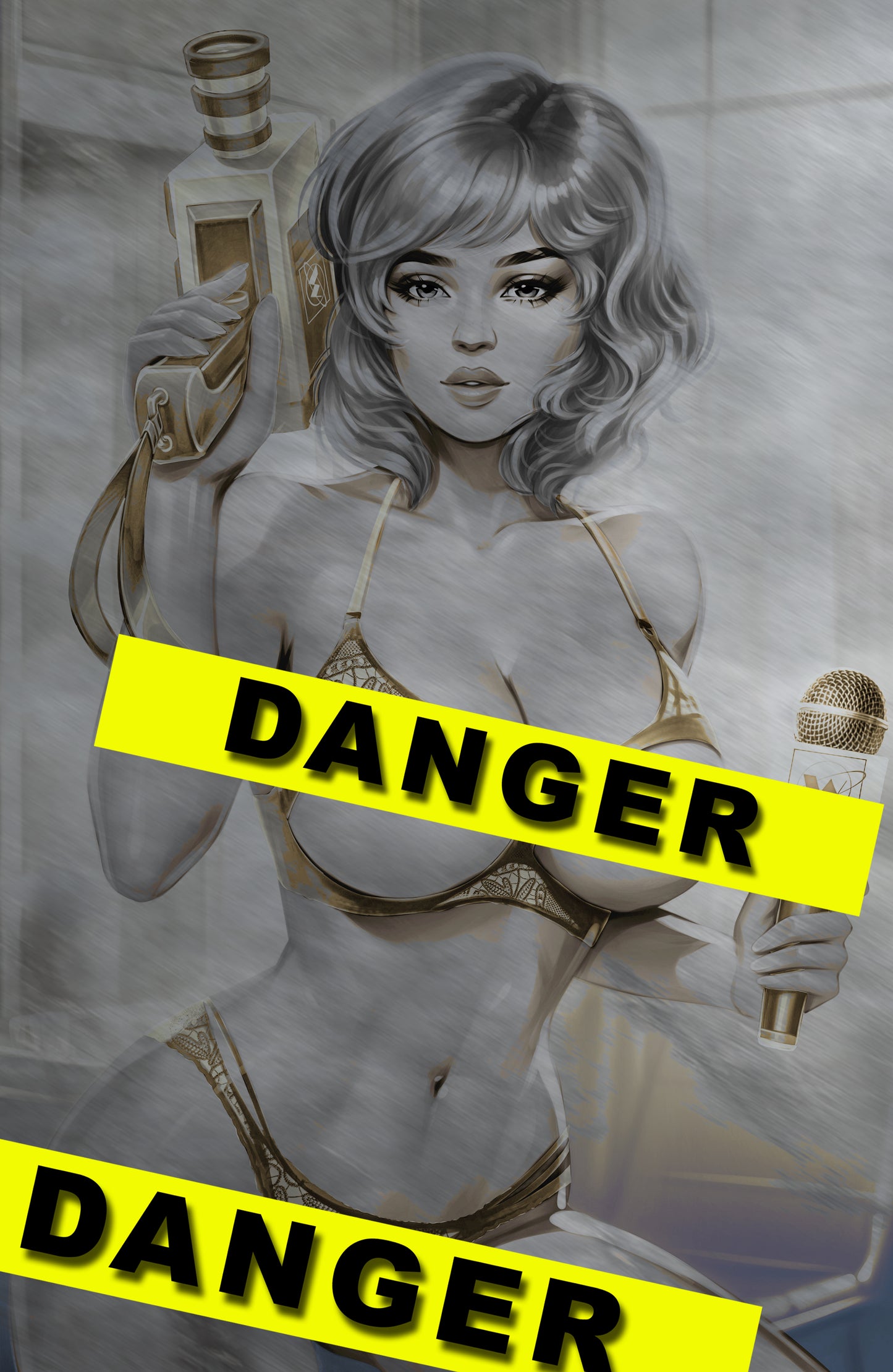 WAIFU CHRONICLES #1 - BREAKING NEWS COSPLAY - METAL - by Pilnikova Art - PREORDER +(CRYSTAL CLEAR BOARD)