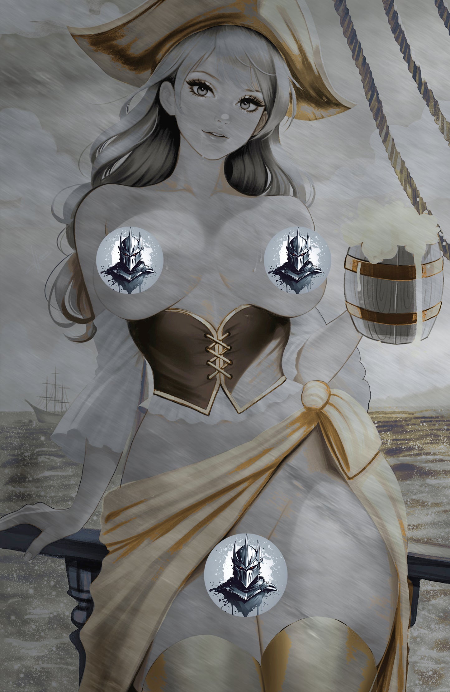 WAIFU CHRONICLES #1 - PIRATES PLUNDER COSPLAY - METAL - by Hanna Lam
