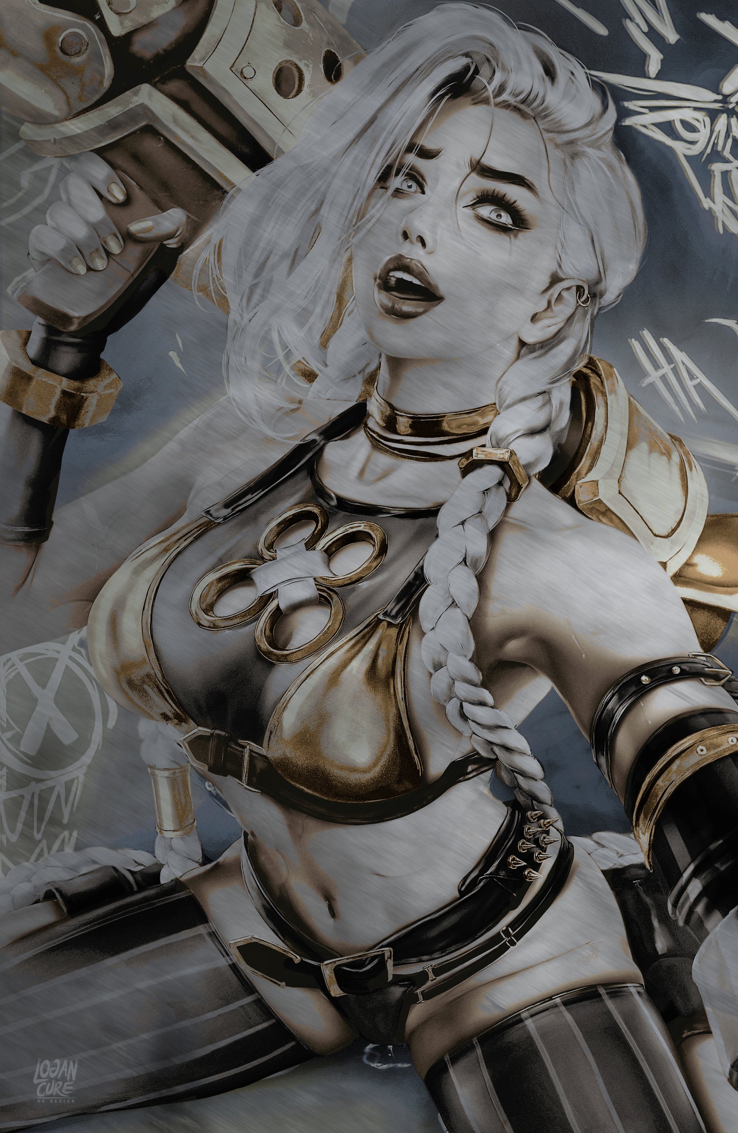 WAIFU CHRONICLES #1 - DEATH WILDCARD COSPLAY by Logan Cure GOLD