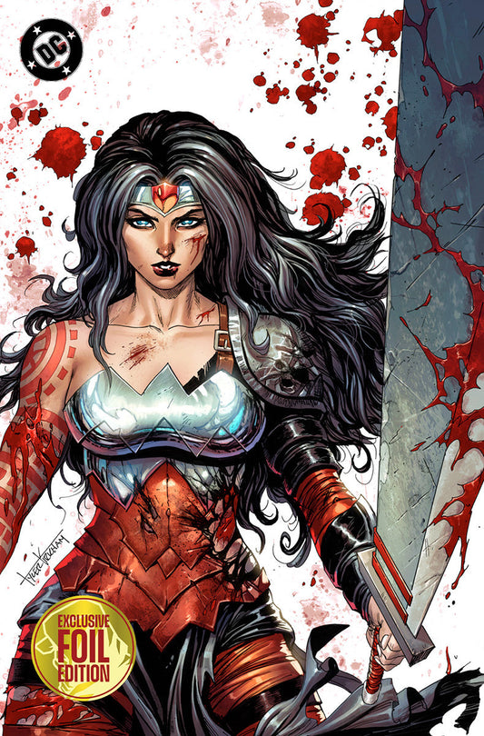 ABSOLUTE WONDER WOMAN #23 - TYLER KIRKHAM BATTLE DAMAGED EXCLUSIVE FOIL VARIANT