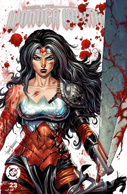 ABSOLUTE WONDER WOMAN #23 - TYLER KIRKHAM BATTLE DAMAGED EXCLUSIVE TRADE VARIANT