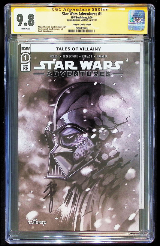 STAR WARS ADVENTURES #1 - PEACH MOMOKO TRADE EXCLUSIVE 2020 SIGNED CGC 9.8