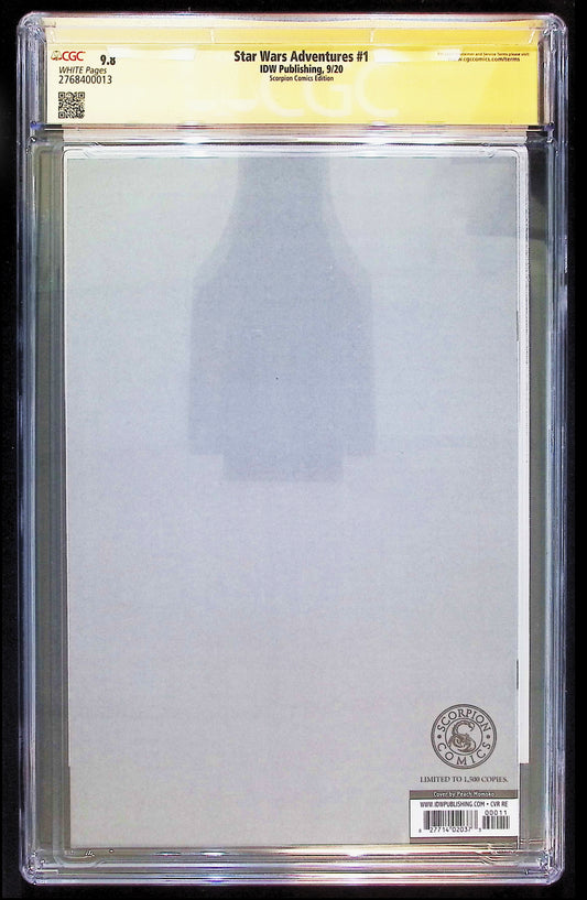 STAR WARS ADVENTURES #1 - PEACH MOMOKO TRADE EXCLUSIVE 2020 SIGNED CGC 9.8