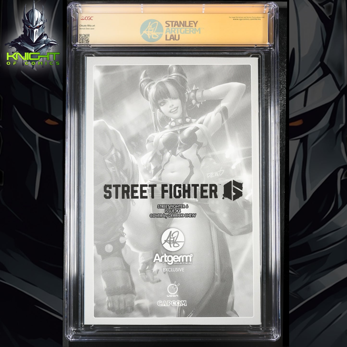 STREET FIGHTER 6 #4 - DERRICK CHEW VIRGIN VARIANT +COA LTD 400 SIGNED CGC 9.8
