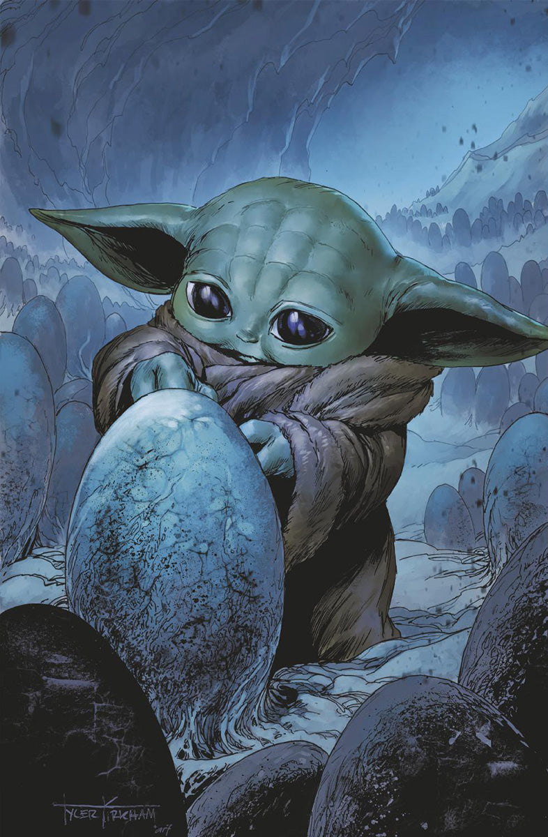 [Signed by Tyler Kirkham] STAR WARS: THE MANDALORIAN SEASON 2 #2 UNKNOWN COMICS TYLER KIRKHAM EXCLUSIVE VIRGIN VAR [IN STOCK]