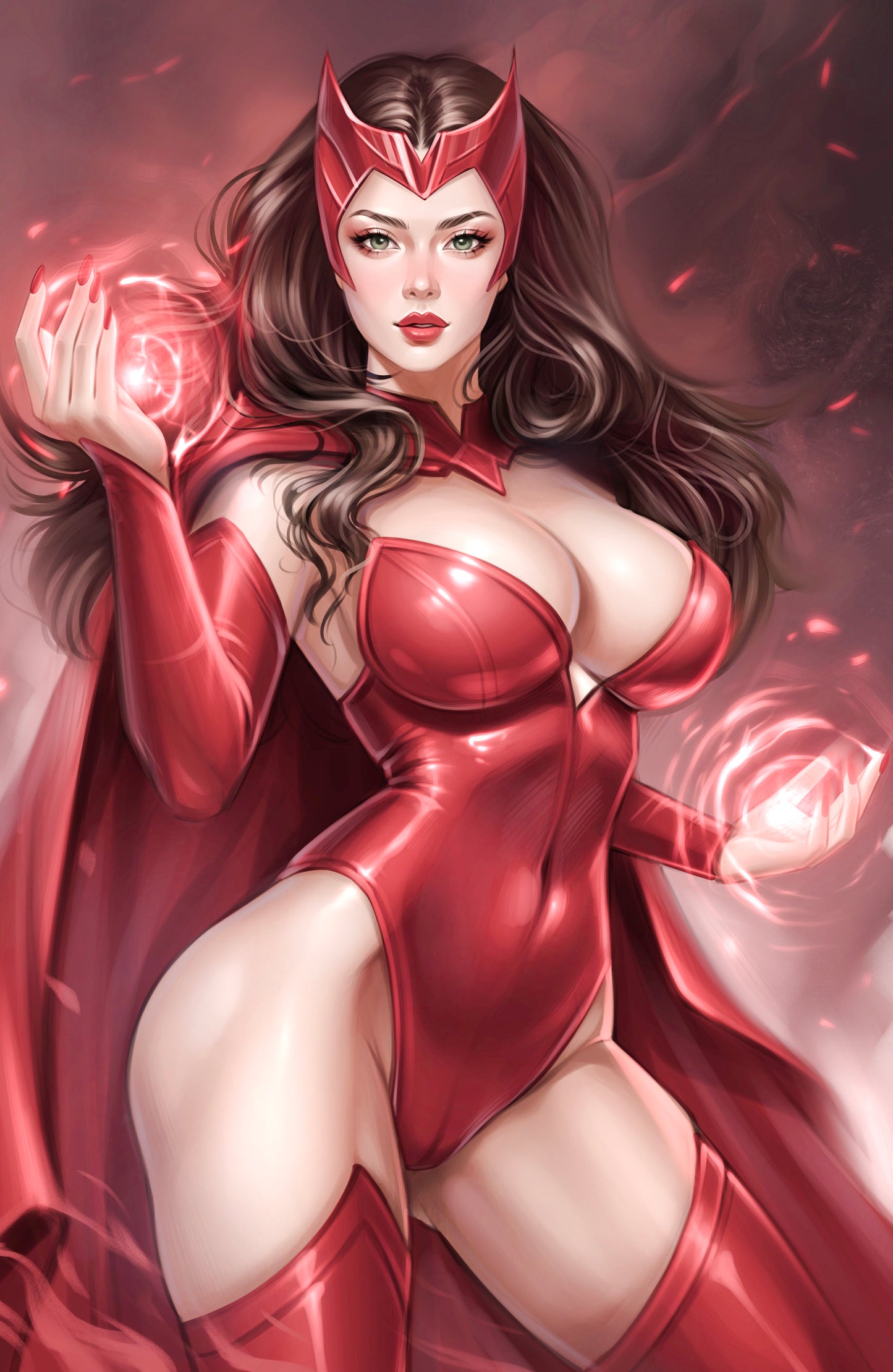 WAIFU CHRONICLES #1 - SPELLBOUND COSPLAY - UV FLAT METAL/ UV WOOD TREATMENT - by Pilnikova Art - Preorder