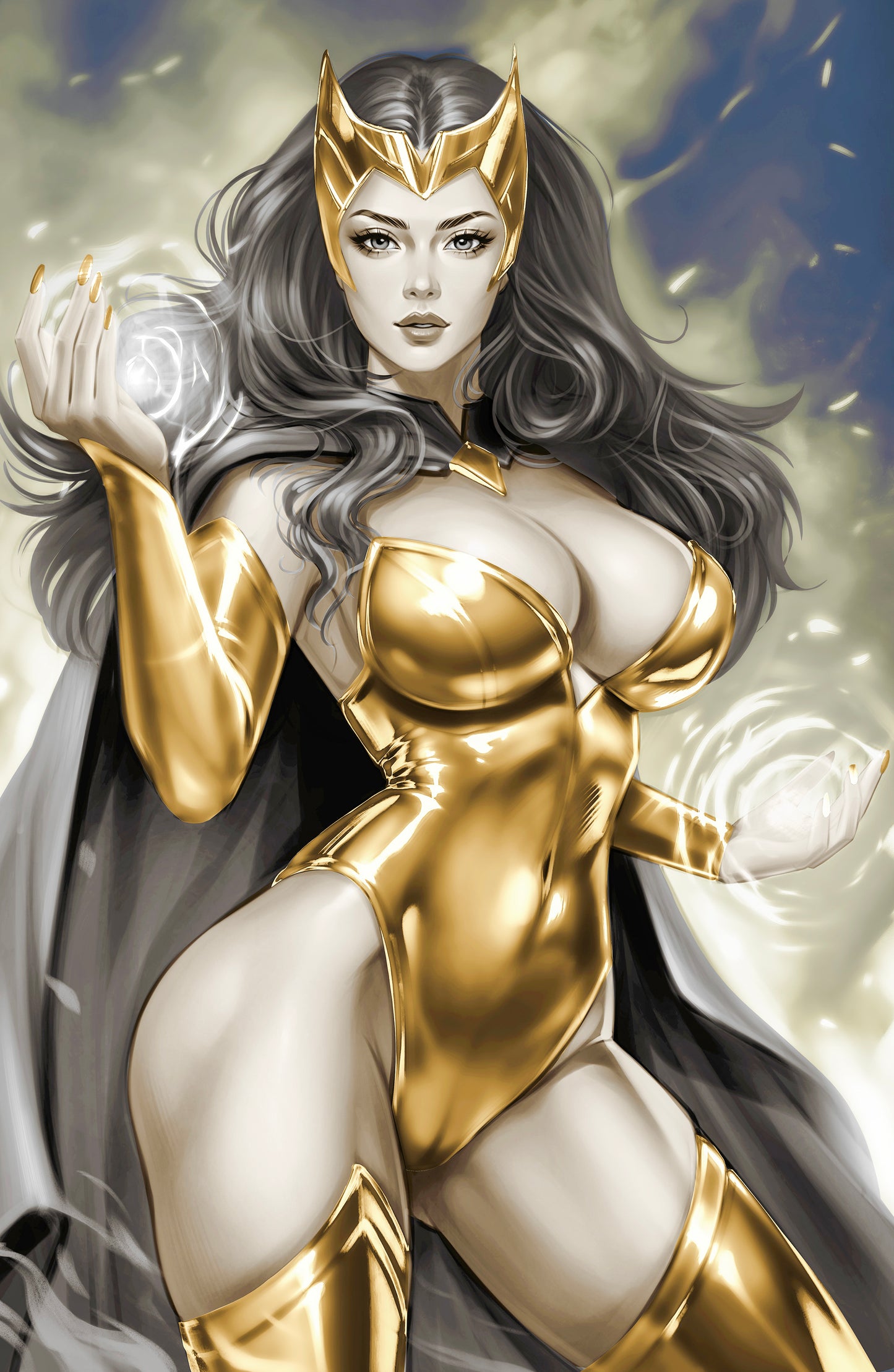 WAIFU CHRONICLES #1 - SPELLBOUND COSPLAY - UV FLAT METAL/ UV WOOD TREATMENT - by Pilnikova Art - Preorder