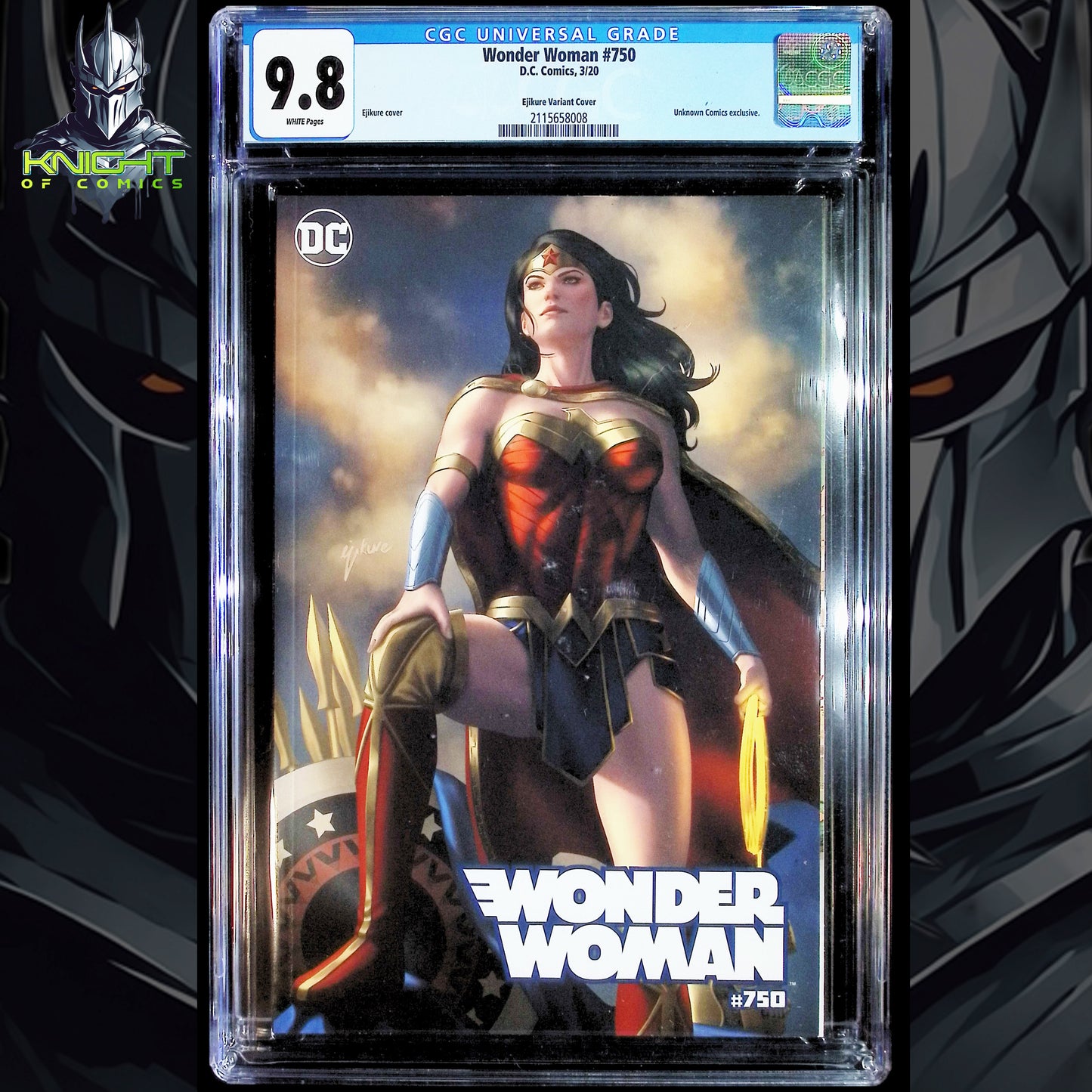 WONDER WOMAN #750 - EJIKURE TRADE VARIANT 🔑KEY DC COMICS 2020 CGC 9.8 NM/M