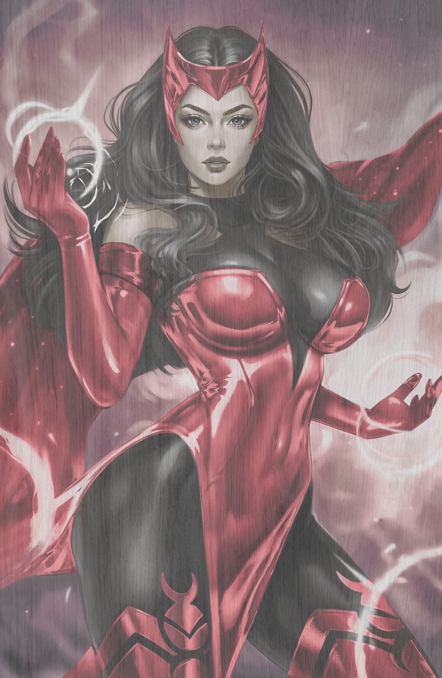 WAIFU CHRONICLES #1 - SPELLBOUND COSPLAY - UV FLAT METAL/ UV WOOD TREATMENT - by Pilnikova Art - Preorder