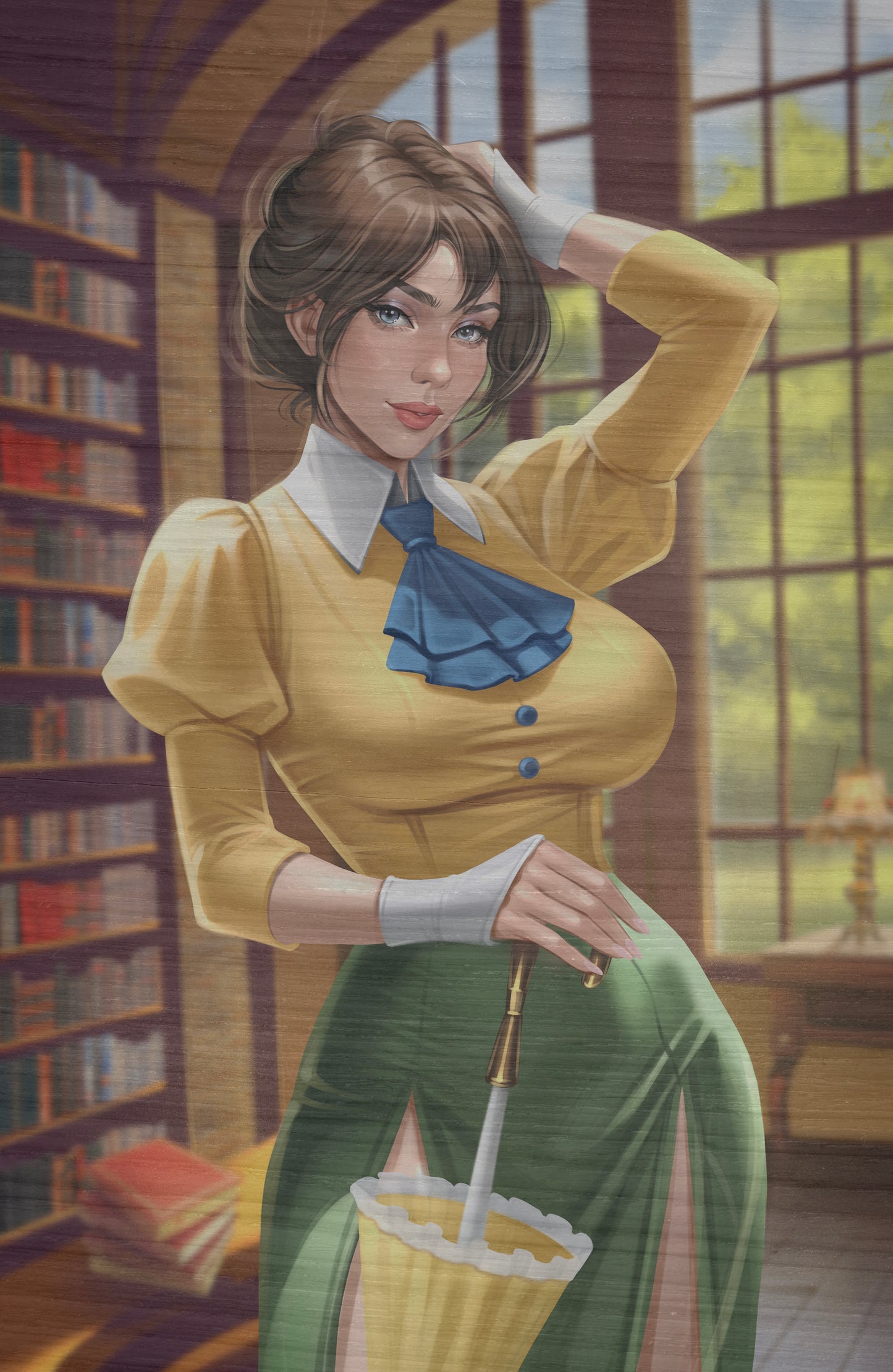 WAIFU CHRONICLES #1 - JUNGLE QUEEN COSPLAY - UV FLAT METAL/ UV WOOD TREATMENT - by Pilnikova - Preorder