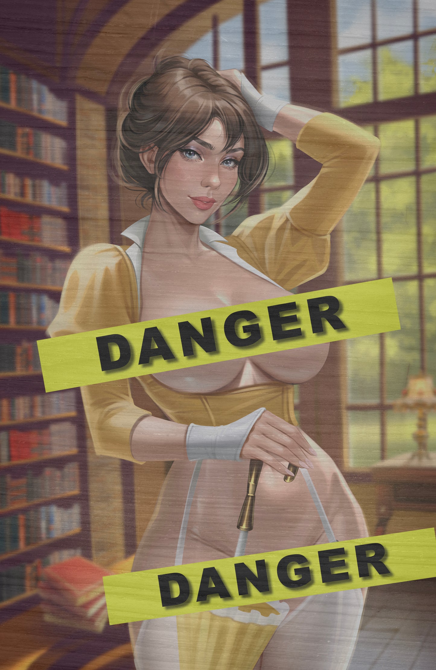 WAIFU CHRONICLES #1 - JUNGLE QUEEN COSPLAY - UV FLAT METAL/ UV WOOD TREATMENT - by Pilnikova - Preorder