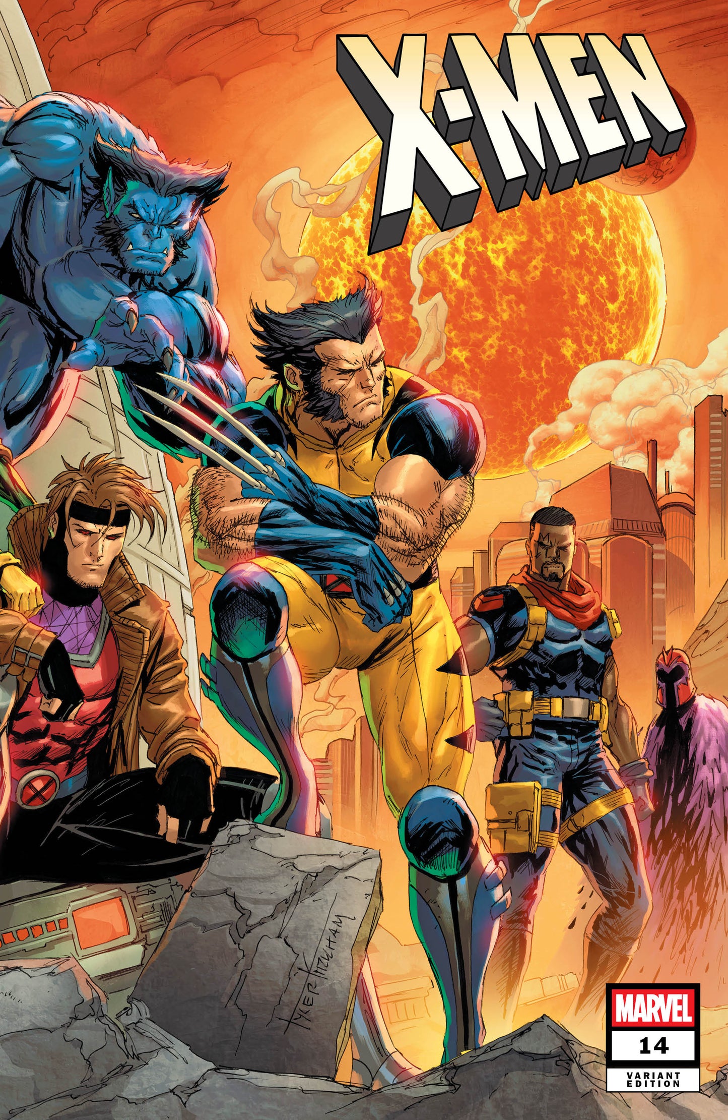 [Signed by Tyler Kirkham] X-Men #14 Unknown Comic Tyler Kirkham CONNECTING COVER Exclusive Var [IN STOCK]
