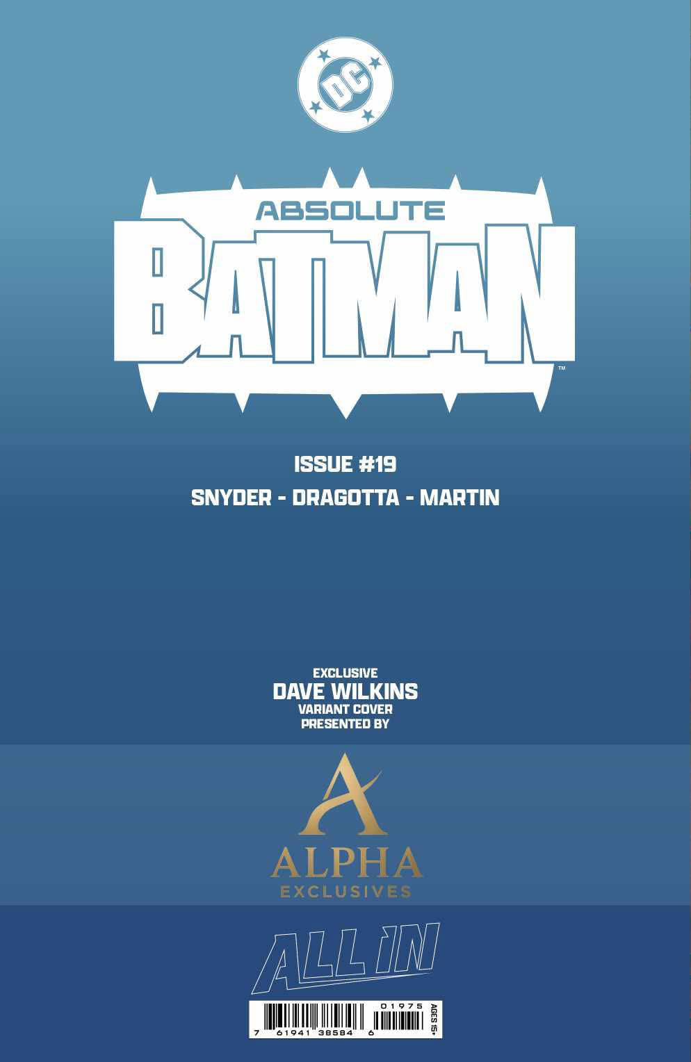 ABSOLUTE BATMAN #19 - DAVE WILKINS COBALT SPOT FOIL VARIANT