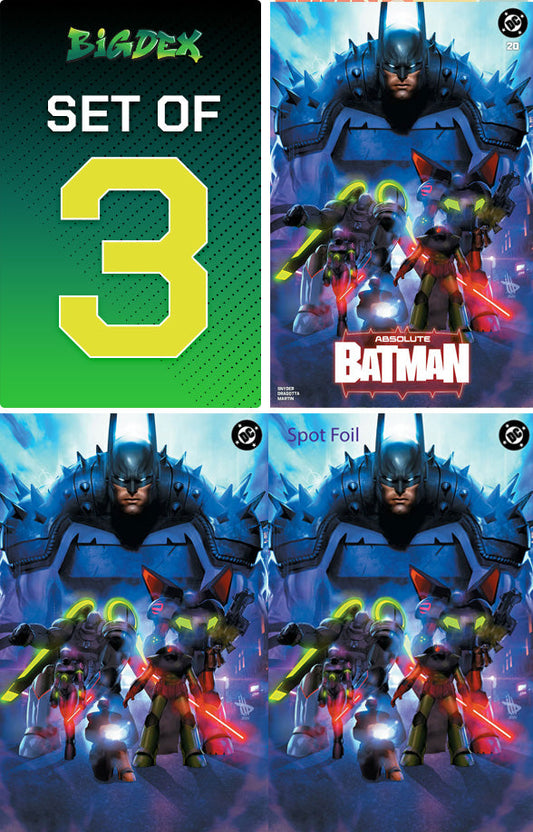 ABSOLUTE BATMAN #20 - DAVE WILKINS TRADE/VIRGIN/SPOT FOIL BUNDLE SET (PRE-ORDER)