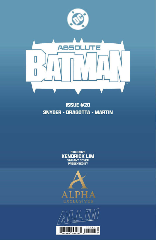 ABSOLUTE BATMAN #20 - KENDRICK "KUNKKA" LIM TRADE VARIANT LTD 3000 (PRE-ORDER)