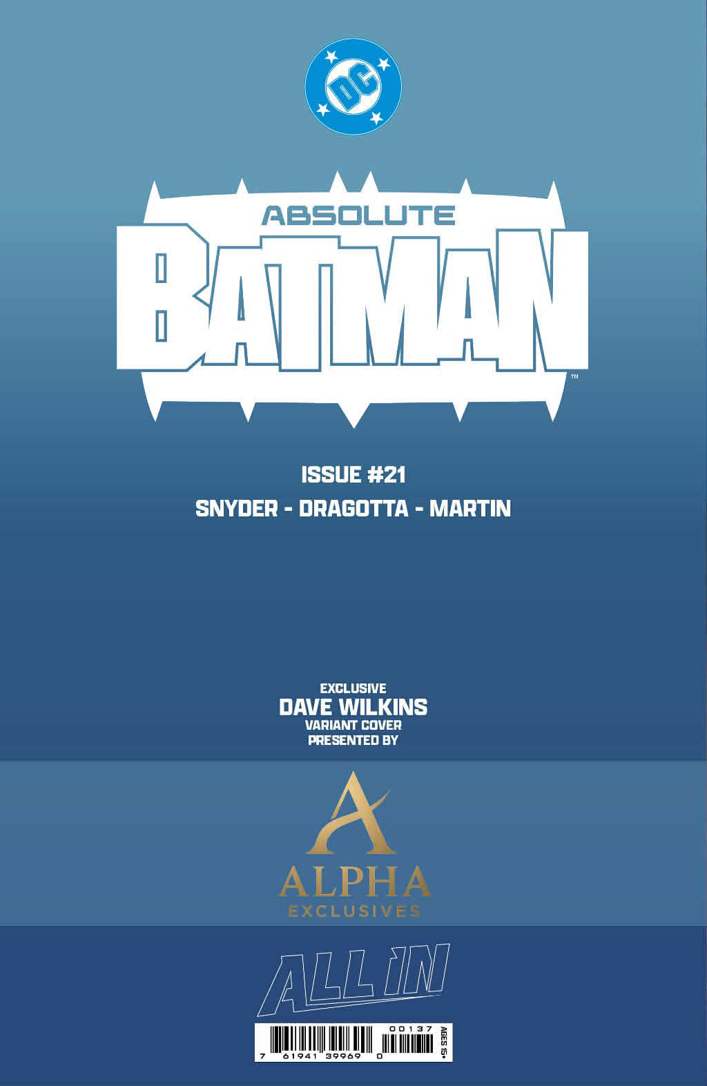 Absolute Batman #21 DAVE WILKINS HeroesCon Exclusive Trade/Virgin Set of 2