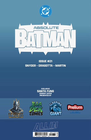 Absolute Batman #21 SANTA FUNG Exclusive Foil Virgin Variant