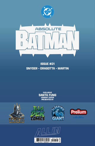 Absolute Batman #21 SANTA FUNG Exclusive Virgin Variant
