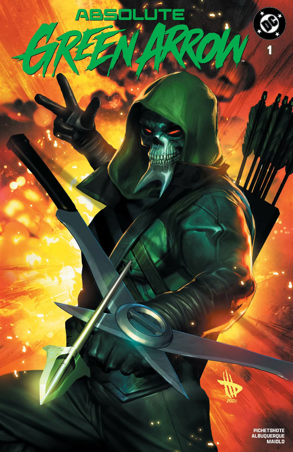 ABSOLUTE GREEN ARROW #1 - DAVE WILKINS TRADE VARIANT LTD 3000 (PRE-ORDER)