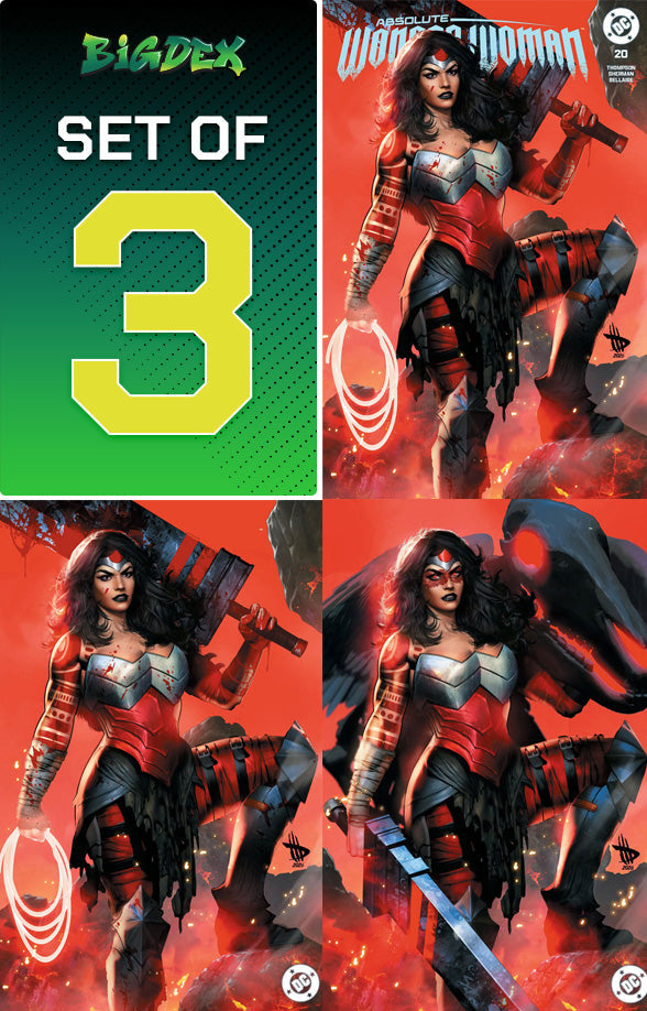 Absolute Wonder Woman #20 Dave Wilkins Full Set Trade/Virgin/War Paint Virgin