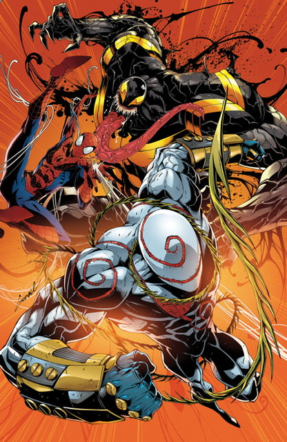 AMAZING SPIDER-MAN/VENOM DEATH SPIRAL: BODY COUNT #1 GODTAIL TRADE/VIRGIN VARIANT BUNLDE OF TWO