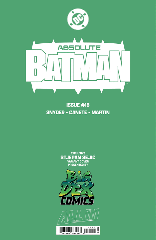 ABSOLUTE BATMAN #18 - STJEPAN SEJIC FOIL VARIANT