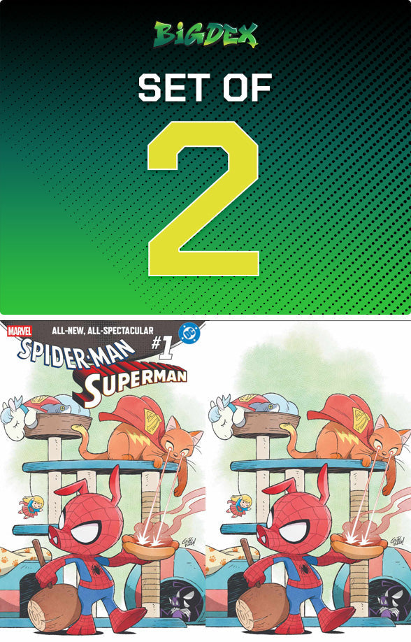 SPIDER-MAN/SUPERMAN #1 - GURIHIRU TRADE & VIRGIN VARIANT BUNDLE SET