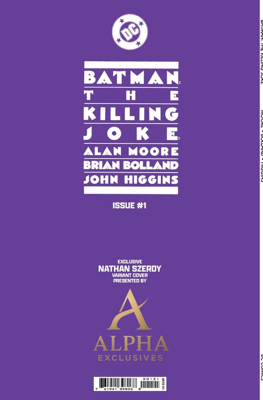 BATMAN THE KILLING JOKE #1 - NATHAN SZERDY SPOT FOIL VARIANT