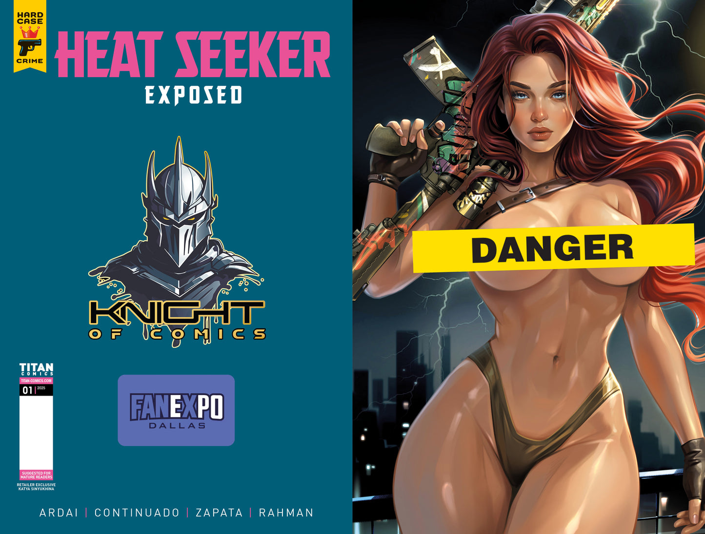 HEAT SEEKER EXPOSED #1 - KATYA SINYUKHINA FANEXPO DALLAS 2025 EXCLUSIVE COVER B - PRESALE 05/30
