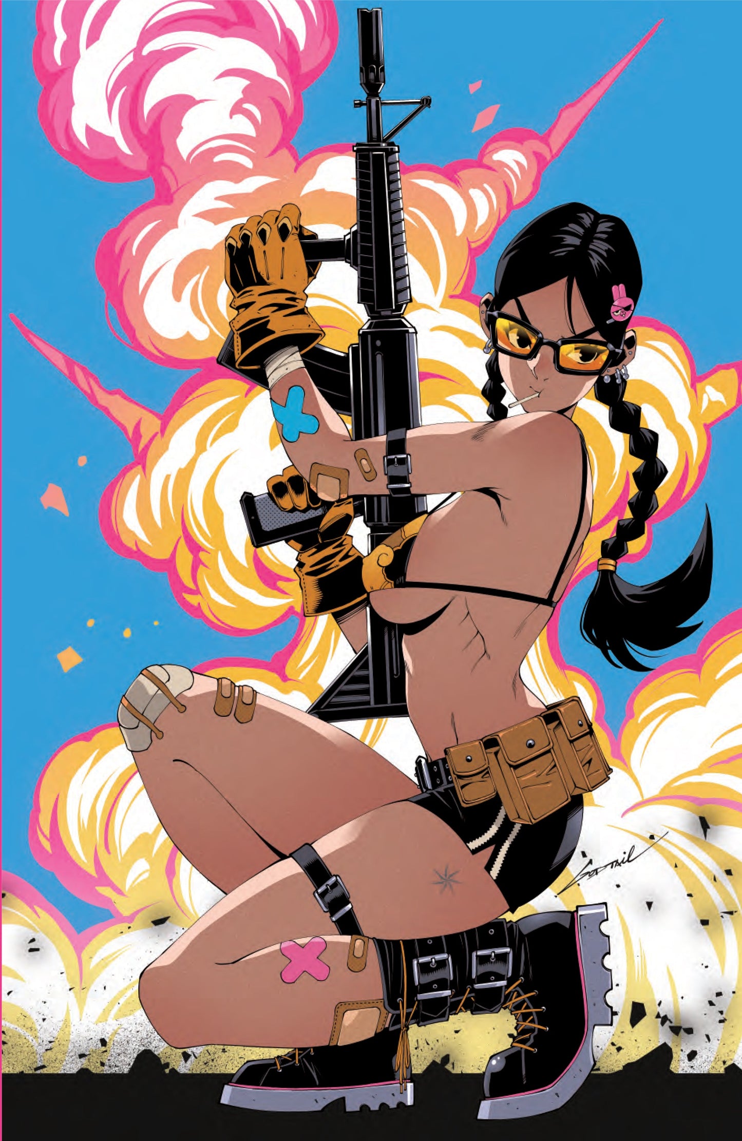 Gun Honey #2 GODTAIL HeroesCon Exclusive Virgin Variant