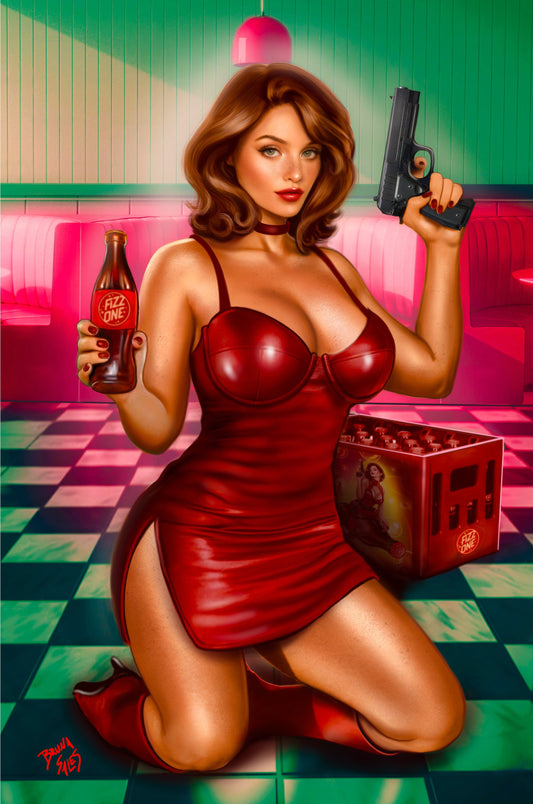 POP KILL #3 - BRUNA SALES CRIMSON DRESS VIRGIN VARIANT