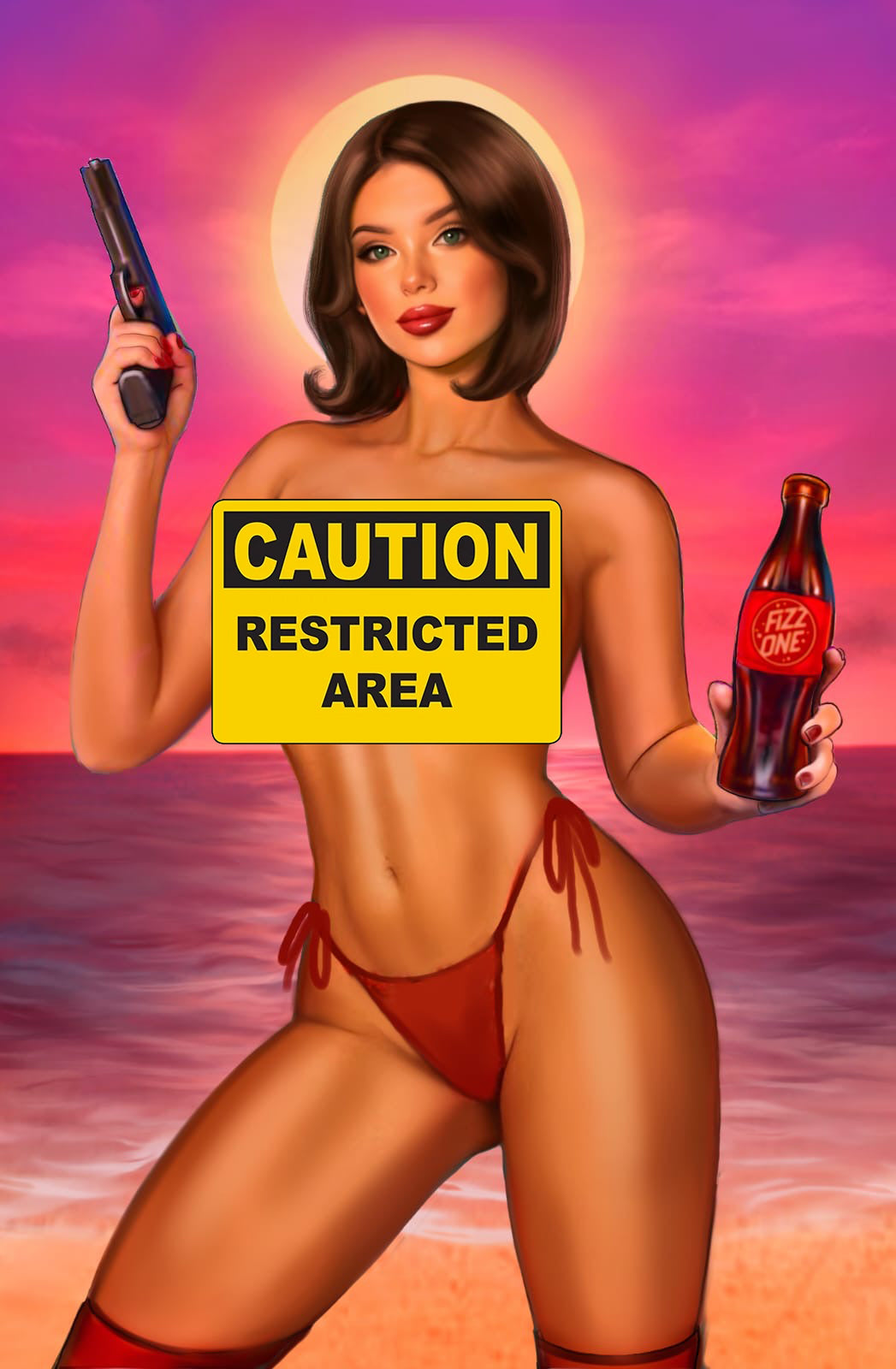 POP KILL #4 - BRUNA SALES RISQUE VIRGIN VARIANT HEROESCON EXCLUSIVE