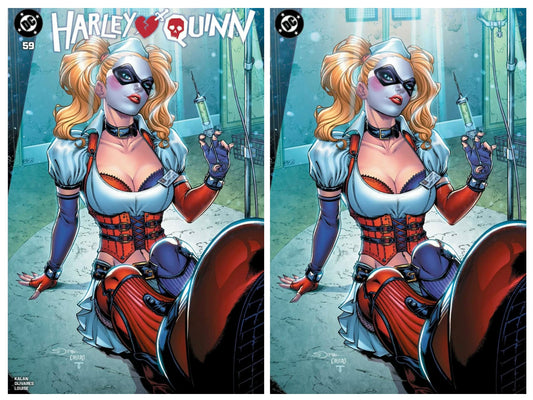 Harley Quinn #59 art by Sorah Suhng trade/ virgin variant set