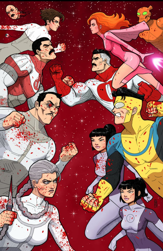 Invincible returns #1 Alpha exclusive. art by Nathan Szerdy  Matte foil pre-order