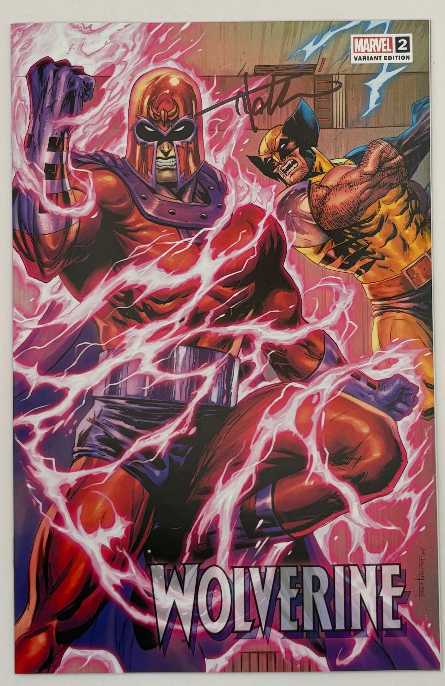 [Signed by Tyler Kirkham] WOLVERINE #2 Unknown Tyler Kirkham Connecting Cover Excl Var